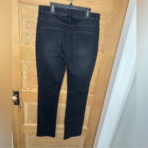 Cabi black straight leg button fly jean